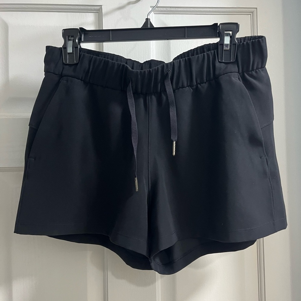 Lululemon Black On The Fly Woven Shorts